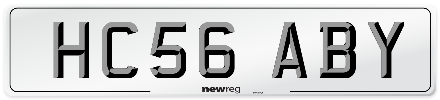 HC56 ABY Number Plate from New Reg